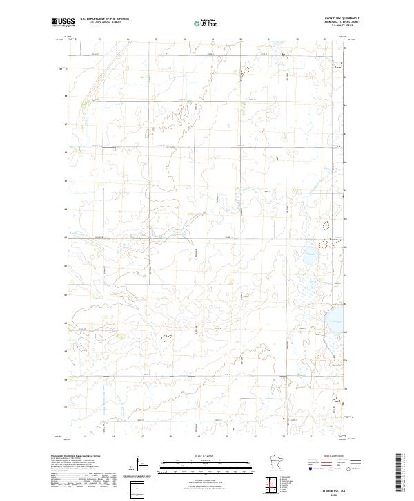 Chokio NW, MN — USGS 7.5-minute topo (2022)