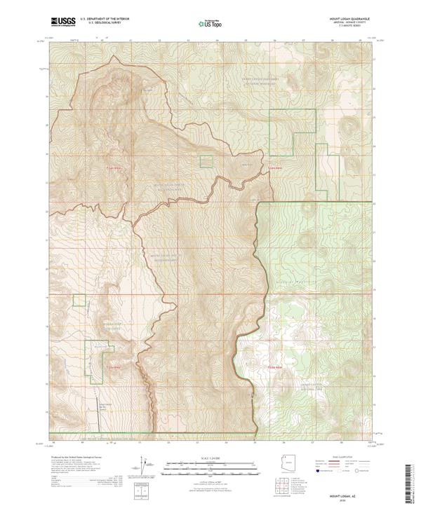 Mount Logan, AZ — USGS 7.5-minute topo (2026)