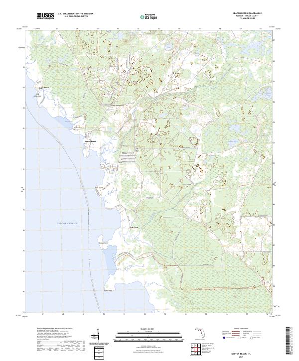 Keaton Beach, FL — USGS 7.5-minute topo (2025)