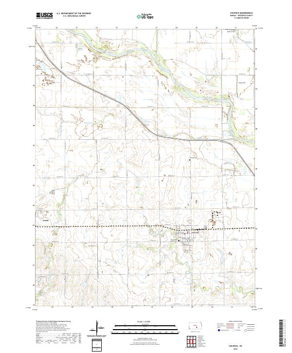 Colwich, KS — USGS 7.5-minute topo (2022)