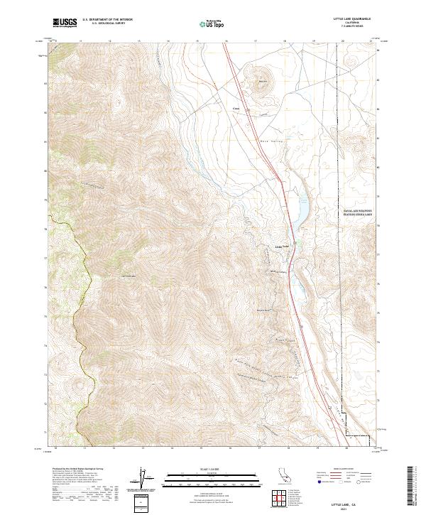 Little Lake, CA — USGS 7.5-minute topo (2021)