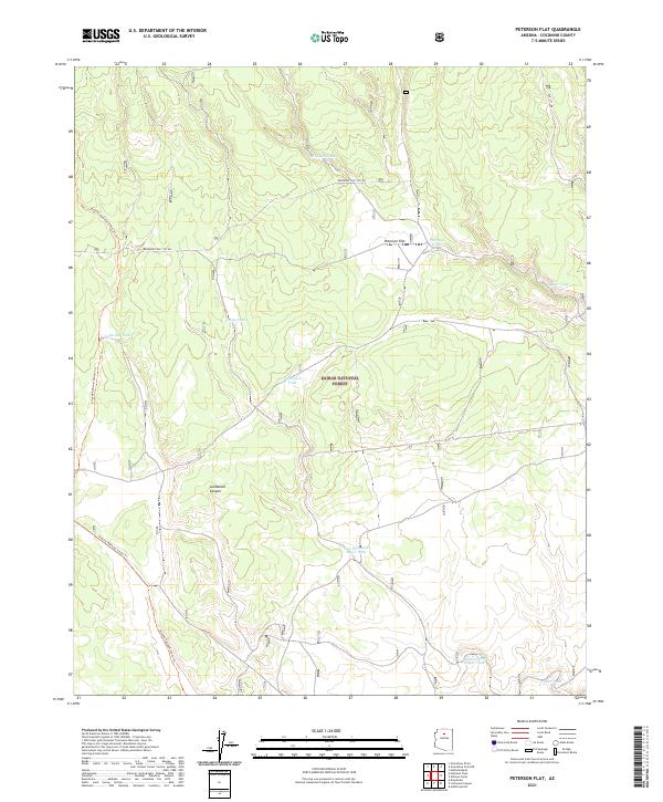 Peterson Flat, AZ — USGS 7.5-minute topo (2021)