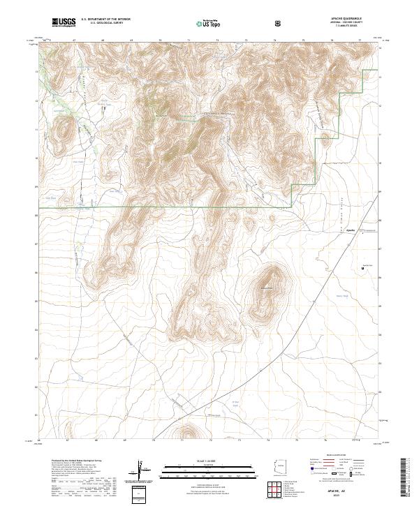 Apache, AZ — USGS 7.5-minute topo (2023)