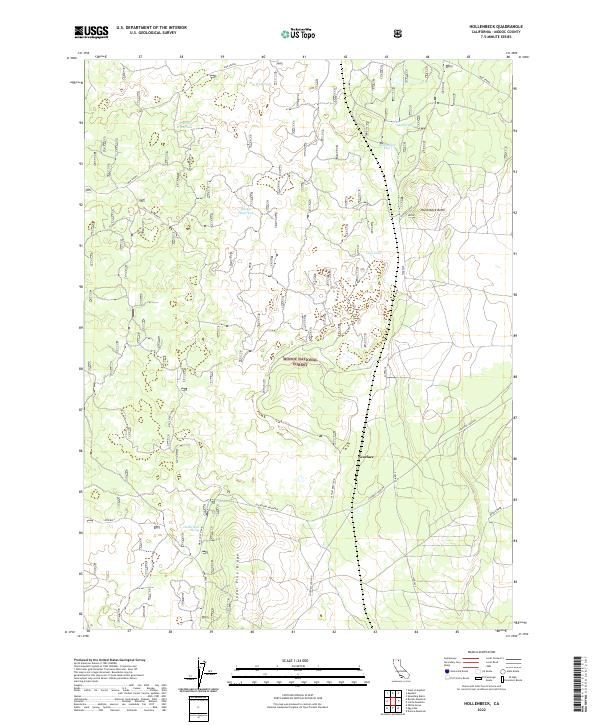 Hollenbeck, CA — USGS 7.5-minute topo (2022)
