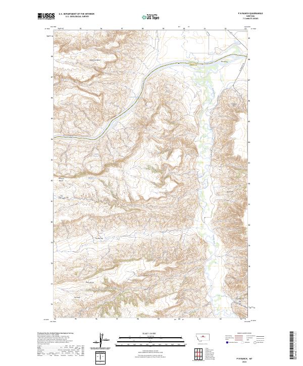 P N Ranch, MT — USGS 7.5-minute topo (2024)