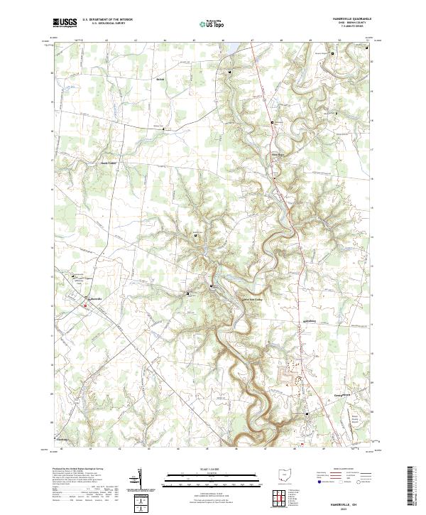 Hamersville, OH — USGS 7.5-minute topo (2023)