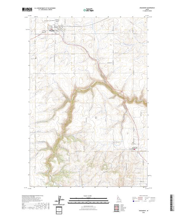 Craigmont, ID — USGS 7.5-minute topo (2024)