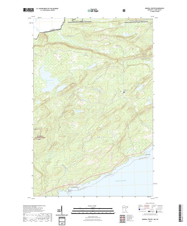 Mineral Center, MN-ON — USGS 7.5-minute topo (2022)