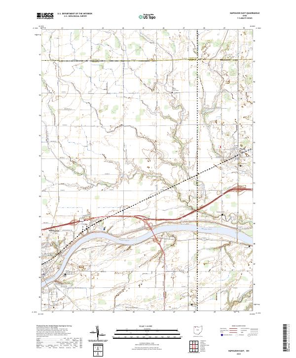Napoleon East, OH — USGS 7.5-minute topo (2023)