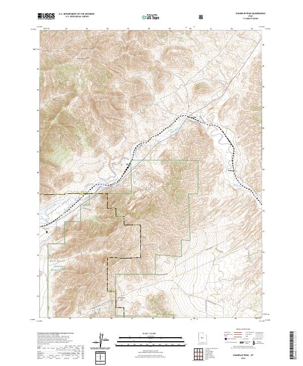 Champlin Peak, UT — USGS 7.5-minute topo (2023)