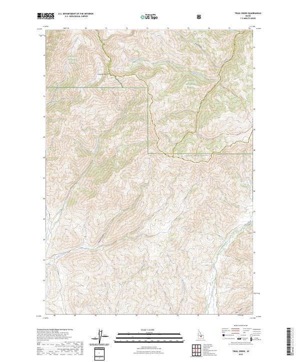 Trail Creek, ID — USGS 7.5-minute topo (2023)