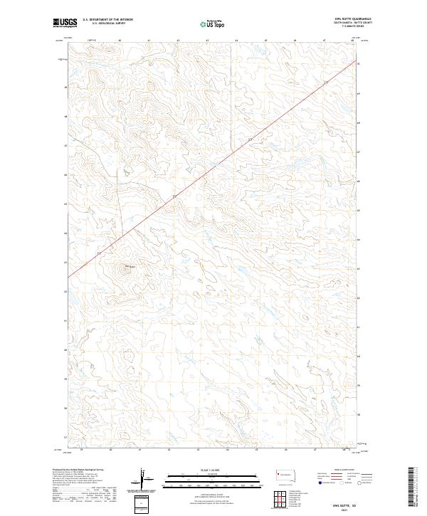 Owl Butte, SD — USGS 7.5-minute topo (2021)