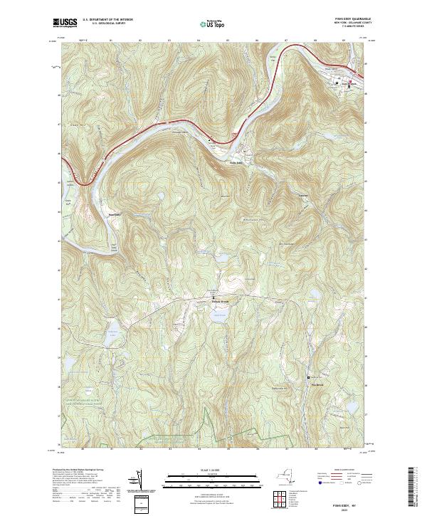 Fishs Eddy, NY — USGS 7.5-minute topo (2023)