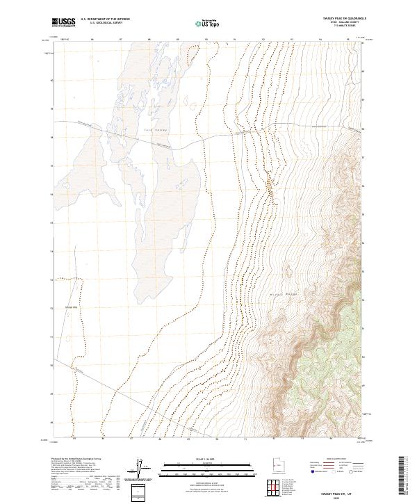 Swasey Peak SW, UT — USGS 7.5-minute topo (2023)