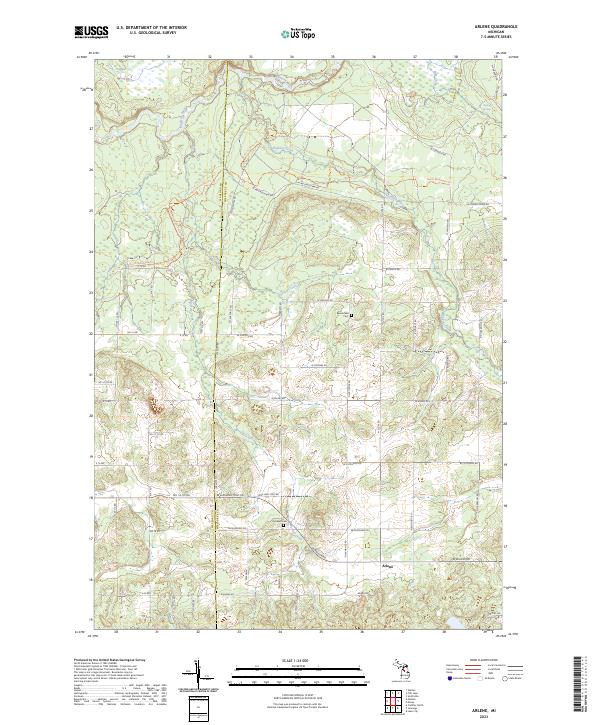 Arlene, MI — USGS 7.5-minute topo (2023)