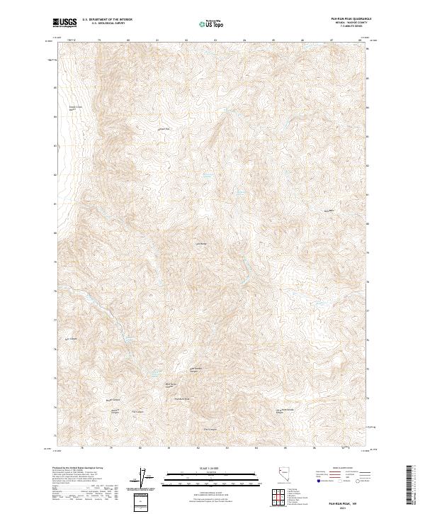 Pah-Rum Peak, NV — USGS 7.5-minute topo (2021)