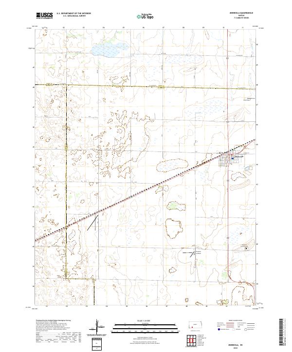 Minneola, KS — USGS 7.5-minute topo (2022)