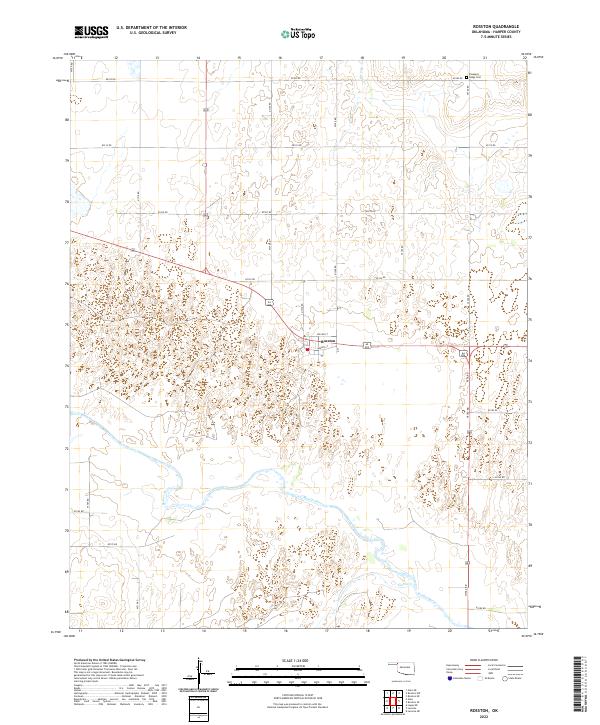 Rosston, OK — USGS 7.5-minute topo (2022)