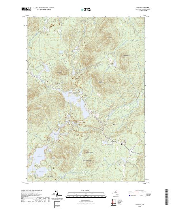 Loon Lake, NY — USGS 7.5-minute topo (2023)