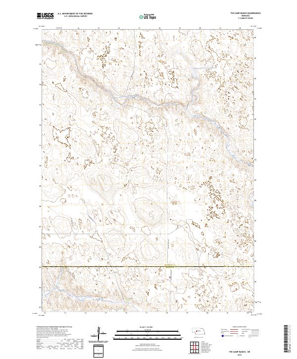 Tin Camp Ranch, NE — USGS 7.5-minute topo (2023)