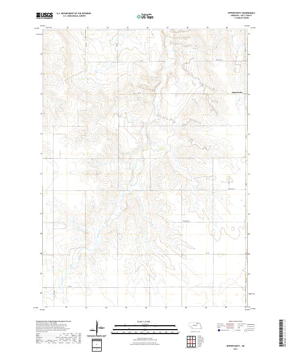 Opportunity, NE — USGS 7.5-minute topo (2021)