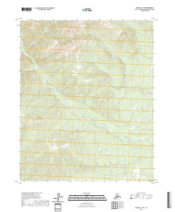 Tanana C-1 SW, AK — USGS 7.5-minute topo (2023)