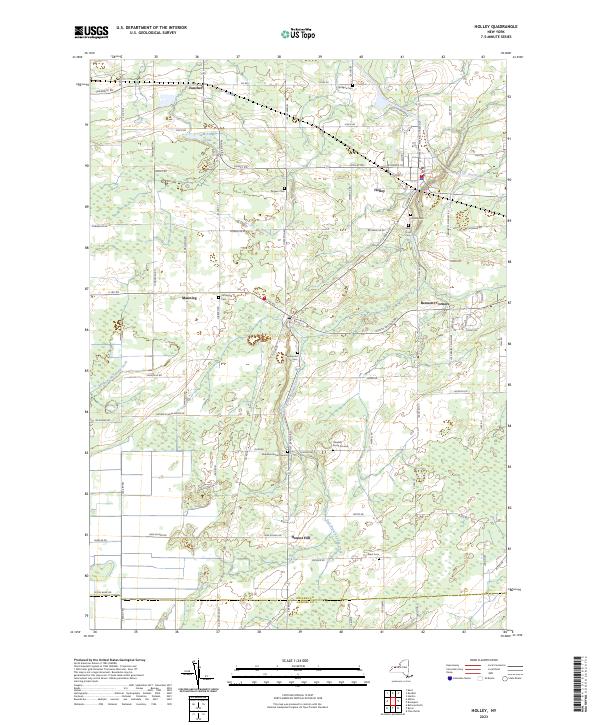 Holley, NY — USGS 7.5-minute topo (2023)
