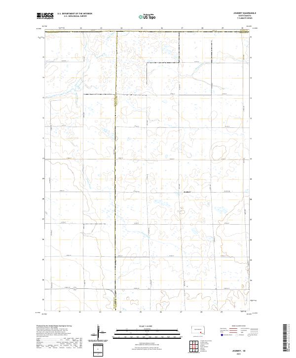 Joubert, SD — USGS 7.5-minute topo (2021)
