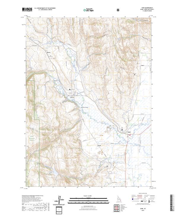 Ovid, ID — USGS 7.5-minute topo (2023)