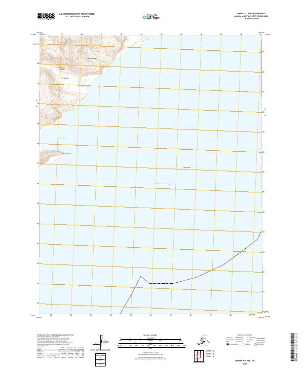 Umnak A-1 NW, AK — USGS 7.5-minute topo (2021)