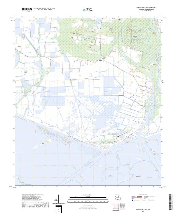 Intracoastal City, LA — USGS 7.5-minute topo (2024)