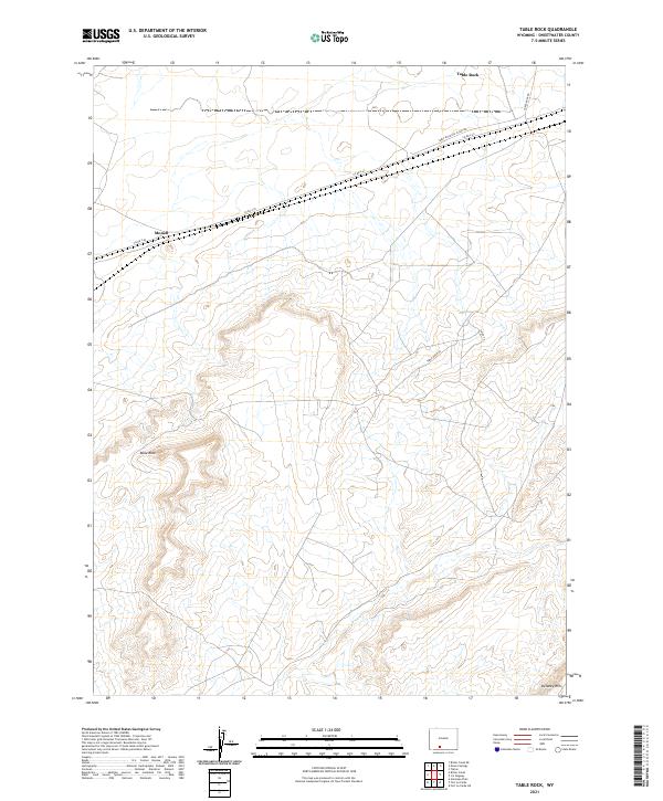 Table Rock, WY — USGS 7.5-minute topo (2021)