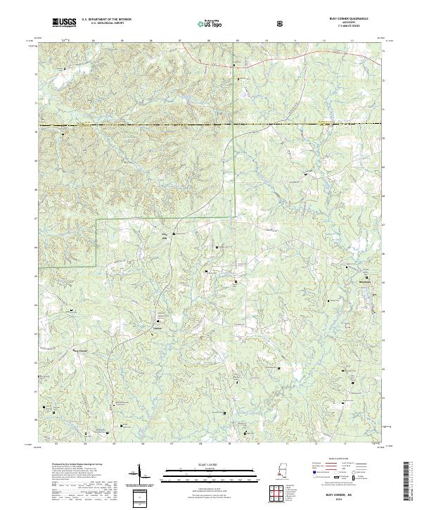 Busy Corner, MS — USGS 7.5-minute topo (2024)