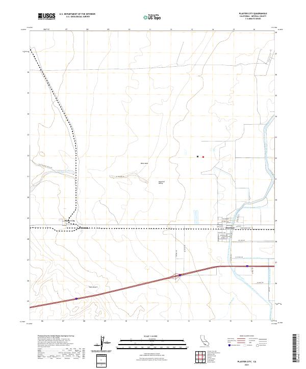 Plaster City, CA — USGS 7.5-minute topo (2021)