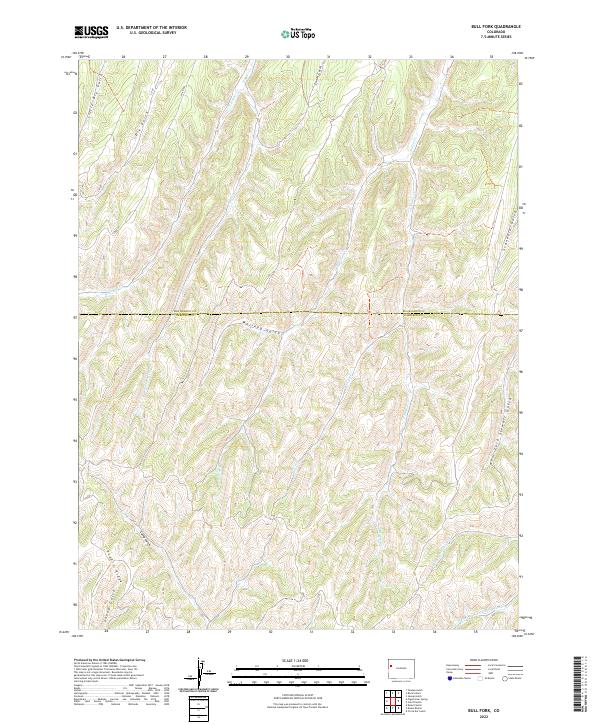 Bull Fork, CO — USGS 7.5-minute topo (2022)