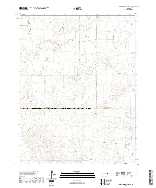 Mount Sunflower SW, CO — USGS 7.5-minute topo (2022)