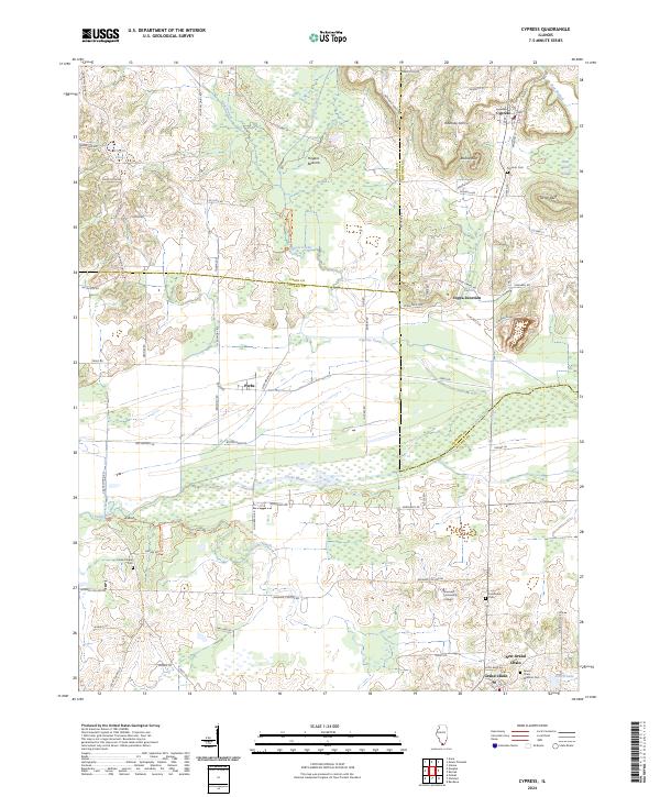 Cypress, IL — USGS 7.5-minute topo (2024)