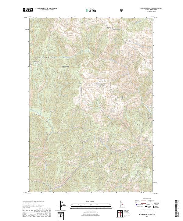 Blackbird Mountain, ID — USGS 7.5-minute topo (2024)
