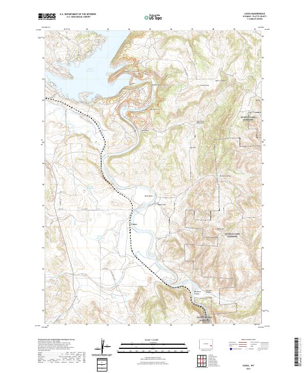 Cassa, WY — USGS 7.5-minute topo (2021)