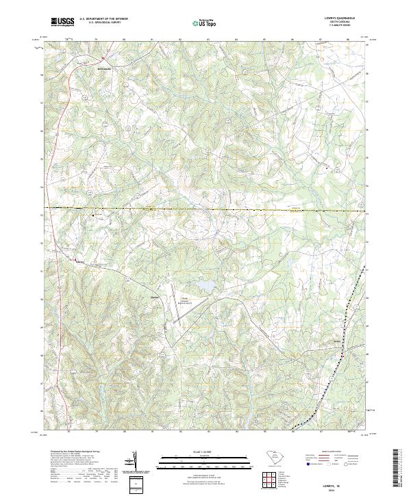 Lowrys, SC — USGS 7.5-minute topo (2024)