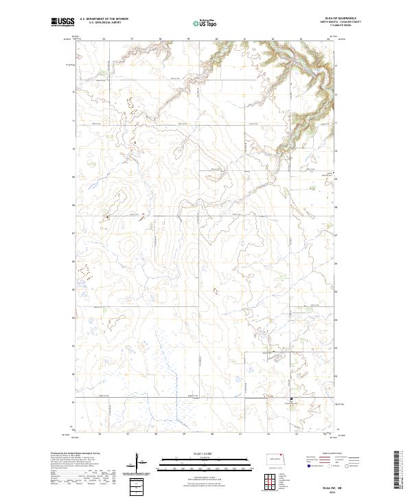 Olga SW, ND — USGS 7.5-minute topo (2024)