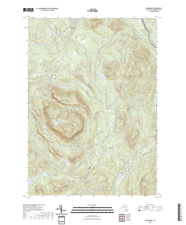 Johnsburg, NY — USGS 7.5-minute topo (2023)
