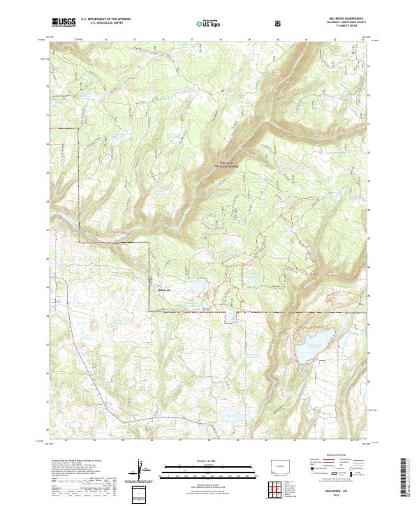Millwood, CO — USGS 7.5-minute topo (2022)