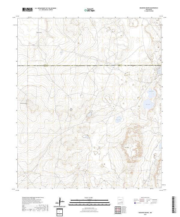 Diamond Mound, NM — USGS 7.5-minute topo (2023)