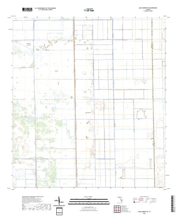 Lake Harbor SW, FL — USGS 7.5-minute topo (2024)