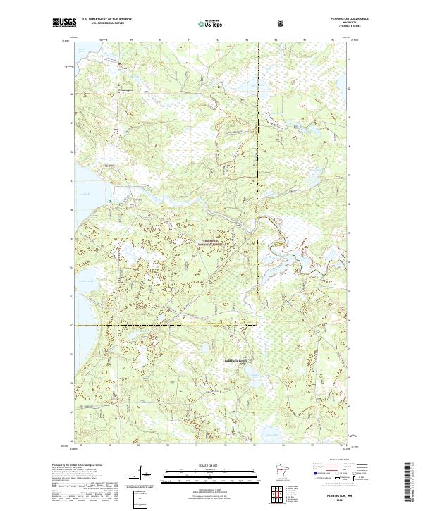 Pennington, MN — USGS 7.5-minute topo (2022)