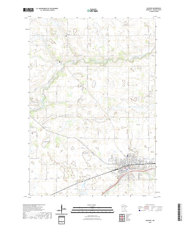 Glencoe, MN — USGS 7.5-minute topo (2022)