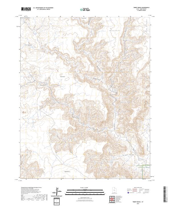 Tibbet Bench, UT — USGS 7.5-minute topo (2023)