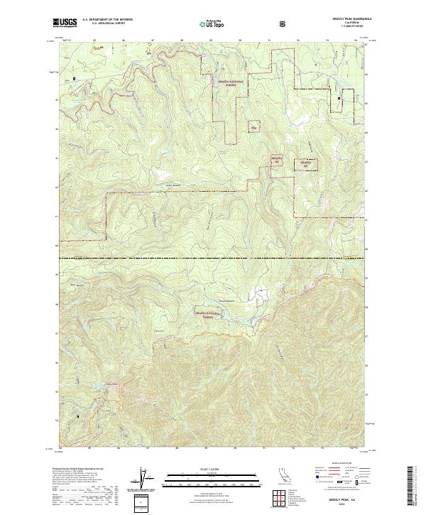 Grizzly Peak, CA — USGS 7.5-minute topo (2021)