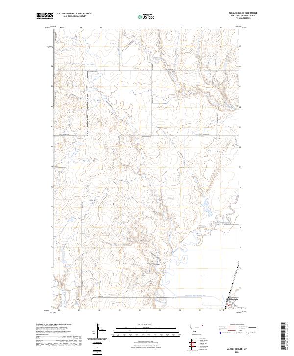 Alkali Coulee, MT — USGS 7.5-minute topo (2024)